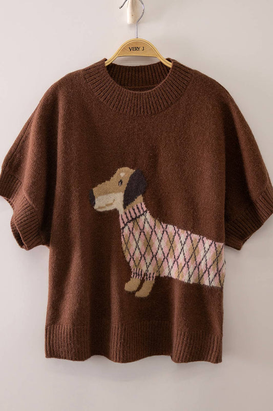 Preppy Weenie Dog Sweater 💕
